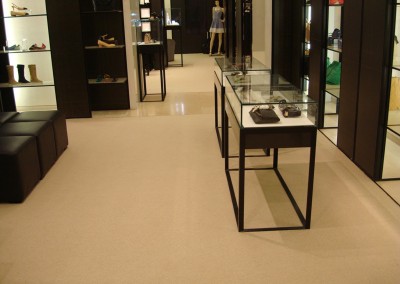 Teppich in Chanel-Shop 09: verlegte Fläche